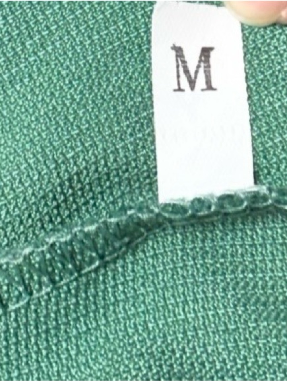 Classic Green Medium Knit light corduroy Top button down shirt - Picture 4 of 4